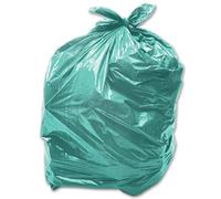 50 x Green 90L Medium-Duty (28 Micron / 112 Gauge) Alina Coloured Refuse Sack/Polythene Dustbin Liner/Plastic Bin Bag / 90 Litre Green Garbage Bag