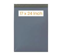 50 x Grey Mailing Bags 17x24 Inch (432 x 610 mm) | 3XL Size Self-Seal Poly Postal Bags for Shipping, Packaging & Postage | Durable Waterproof Mailers