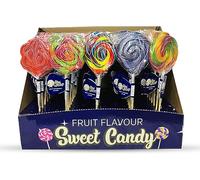 50 x Kids Party Bag Sweets Lollies Spiral Rainbow Unicorn Lollipop Candies 5-8 Different Shapes Kids Sweet Candy Gifts for Children