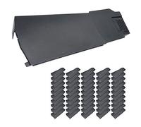 50 x Klober Contract Dry Verge Unit Pack for Gable/Apex Roof Tile Plastic End Cap - Right, Grey