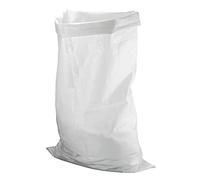 50 x Large Woven Rubble Builder White Rubbish Bags 80 x 125 CM Sacks - Strong Builders Garden Waste Bag - Heavy Duty Polypropylene PP DIY White Jumbo Sack 31.4 x 49.2" inches (50)