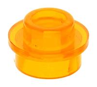50 x LEGO® Plate, Round 1 x 1 with Open Stud Trans-Orange