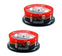 50 x Maxell CD-R 80 Mins Recordable XL-II Digital Audio CD Blank Discs