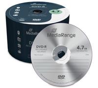 50 x MediaRange DVD-R 16x Speed 4.7GB 120min Recordable Blank Discs in Cake Tub