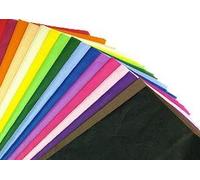 50 x Multi Coloured Tissue Paper/Gift Wrap/Wrapping Paper Sheets (20" x 30")