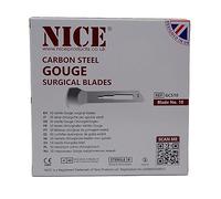 50 x NICE No.10 Gouge Sterile Carbon Steel Blades GCS10 for Manicure and Pedicure