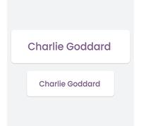 50 x No Iron Medium Personalised Stick On Waterproof Washable Name Labels Great for Clothes, School Uniform, Equipment, Shoes and More. School, Nursery, Day Care, Hospital - White with Purple Text