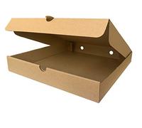 50 x Plain Pizza Boxes, Takeaway Pizza Box, Strong Postage Boxes 9 inch Brown