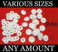 50 x Plastic Self Cover Buttons 38mm