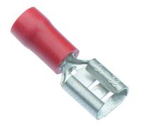 50 x Red 6.3mm Female Insulated Crimp Spade Connector 16-22AWG Wire Cable