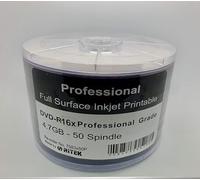 50 x Ritek Professional White Inkjet Printable DVD - R