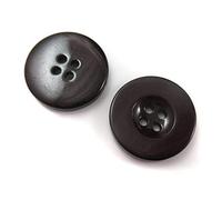 50 x Round Acrylic Buttons (13mm) Colourful *19 Colours* Sewing SEW ON Crafts Dressmaking Haberdashery (Dark Brown H3711)