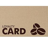 50 x Rustic Kraft Paper Loyalty Reward Cards Coffee Shop Cafe Hotels Pubs & Bar