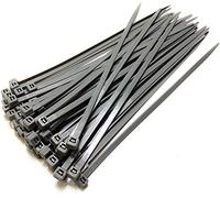 50 X Silver Grey Cable Ties 370Mm X 4.8Mm Wheel Trims Hub Cap