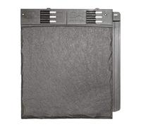 50 x Slate Grey Enviro Tile Slate Roof Lightweight Synthetic Plastic Roofing Conservatory Porch Garage Shed Shingle