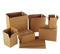 50 x Strong Double Wall Cardboard Packing Boxes 20cm x 20cm x 20cm (8" x 8" x 8") Heavy Duty Cartons for Shipping, Storage & Moving House - Hanicks