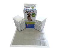 50 x Super Absorbent Puppy Training Pads with Active Charcoal and Super Absorbent Polymer Technology (3-Pack)
