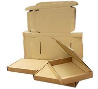 50 x Super Strong C6 / A6 (163x112x20mm) Brown Large Letter Cardboard Postal Mailing PiP Boxes Eco Friendly Perfect for Mailing & Gifts