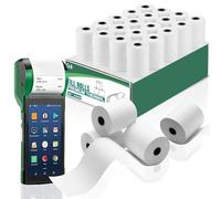 50 X Thermal Ppaper Receipt BPA-Free Till Paper Rolls for Just Eat, Uber Eats, POS, PDQ Card Machines, & Portable Printers 80 * 40mm