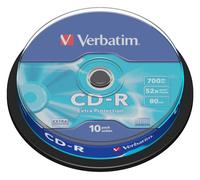 50 x Verbatim CD-R Extra Protection 700MB 52x CD Blanks 10 Pack 43437