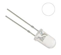 50 x White Flickering Candle Effect 5mm LED Bulb DIY Hobby Electronics (Pack of 50)