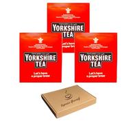 50 x Yorkshire Individually Wrapped & Tagged Tea Bags (50 pack) with Espresso Yourself Greeting Note | Letterbox Friendly | Perfect for Home, Office, and Travel | Premium Black Tea