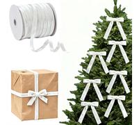 50 Yard 10mm Velvet Ribbon,Red Green Pink Velvet Ribbons,Soft Luxurious Burgundy Velvets Ribbon,Burgundy R-ibbon 10mm for Christmas Tree Decorations,Crafts,Holiday Parties, Weddings