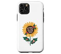 50 Year Birthday So Happy I'm 25 Twice Sunflower Funny 50th Case for iPhone 11 Pro