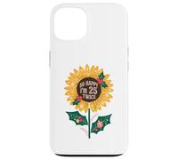 50 Year Birthday So Happy I'm 25 Twice Sunflower Funny 50th Case for iPhone 13