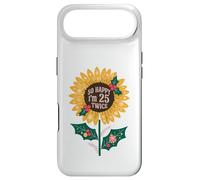 50 Year Birthday So Happy I'm 25 Twice Sunflower Funny 50th Case for iPhone Air
