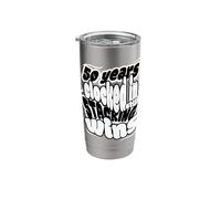 50 Year Work Anniversary Funny Still Stacking Wins 50th Year Stainless Steel Insulated Tumbler