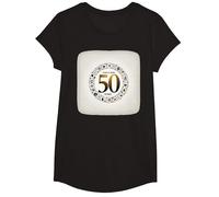 50 Years Iconic Birthday Gift - Golden Anniversary Present T-Shirt, Girls, Black, Small