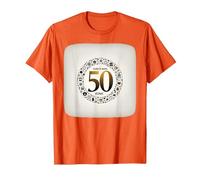 50 Years Iconic Birthday Gift - Golden Anniversary Present T-Shirt, Men, Orange, 3XL