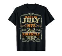 50 Years Old Made In July 1975 Vintage 50th Birthday Men Dad T-Shirt