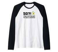 50 You've Guac to Be Kidding Cartoon Avocado Veggie Pun Raglan Baseball Tee