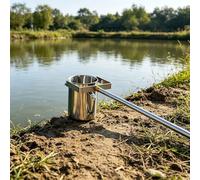 500/1000ml Water Sampler Kit With Stainless Steel Pole 2-20FT, Telescopic Extra Long Water Sampler Dipper, Water Deep Sampling Cup for River Lake Pool(S1000ML,85-210cm/2.8-6.9ft)
