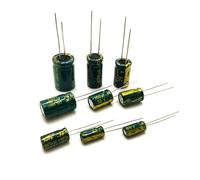 500~1000PCS High Frequency Low Aluminium Capacitor 10V 16V 25V 35V 50V 1UF 2.2UF 10UF 22UF 470UF BIANMTSW(25V220UF 8X12 500PCS)