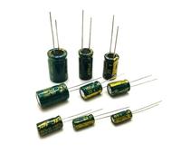 500~1000PCS High Frequency Low Aluminium Capacitor 10V 16V 25V 35V 50V 1UF 2.2UF 10UF 22UF 470UF BIANMTSW(25V470UF10X13 500PCS)