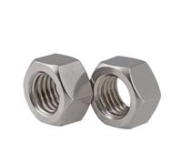 500-1000pcs Metric Thread M1 m1.2 m1.4 m1.6 m2 m2.5 m3 m4 m5 stainless steel Hex Nuts DIN934 Hexagon Nut Screw Nut(M4 1000PCS)