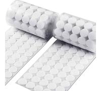 500/1000PCS Waterproof DIY Movable Backing Fastening Tape,20mm Strong Self-Adhesive Hook and Loop Dots, Double Sided Sticky Adhesive Pads for Home, School, Office (500PCS)