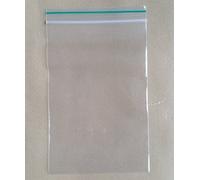500 (80mm x 120mm) Clear Poly Plastic Grip Seal Reusable Zip Lock Plain Bags