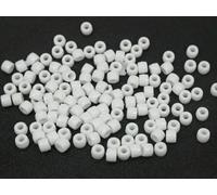 500 Acrylic Barrel Pony Beads 6X5mm for Kids Craft Kandi Bracelet-2# White