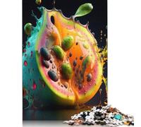 500 Adult Pieces Jigsaw Puzzle Art Exotic Fruit Puzzle for Adults Woodenboard Puzzles Great Gifts for Christmas 500pcs (52x38cm)