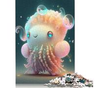 500 Adult Pieces Jigsaw Puzzle Cute Monsters Puzzle for Adults Woodenboard Puzzles Great Gifts for Christmas 500pcs (52x38cm)