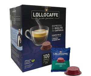 500 Capsules Lollo Coffee Decaffeated Blend Compatible Lavazza Machines A Modo