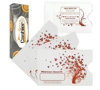 500 Cashier Depot Hotel Keycard Envelope, Motel Key Card Sleeve" Welcome Guests" 2-3/8" x 3-1/2", 500/Box (Orange)