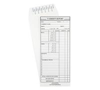 500 Cashier Depot MT235S Cashier's Report Envelope, 4 1/2" x 10 3/8", Sturdy 24lb White (500 Envelopes) (Peel & Seal Flap)