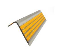 500 cm/1000 cm L Shaped Glow In The Dark Stair Edge Protector, 50 mm x 25 mm Self-Adhesive PVC Rubber Stair Nosing Edge Trim, Help Elderly, Kids Walk(Yellow,500 cm)