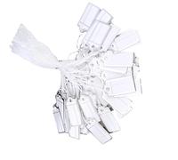 500 Count Retail Prices Markers Silver Edged Rectangle Tickets Sturdy Paper Commercial Hanging Solution Heavy Duty Inventory Labels Silver Edge