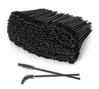 500 Disposable Mascara Wands Eyelash Brush Spoolies for Eyebrow Eye Lash Extension (Black)